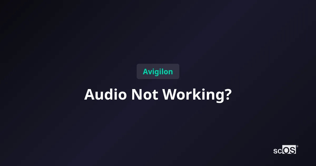 Avigilon Audio Not Working? Enterprise Fix Guide