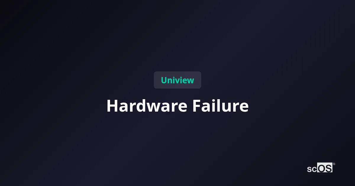 Uniview Camera Offline? Enterprise Hardware Fix Guide